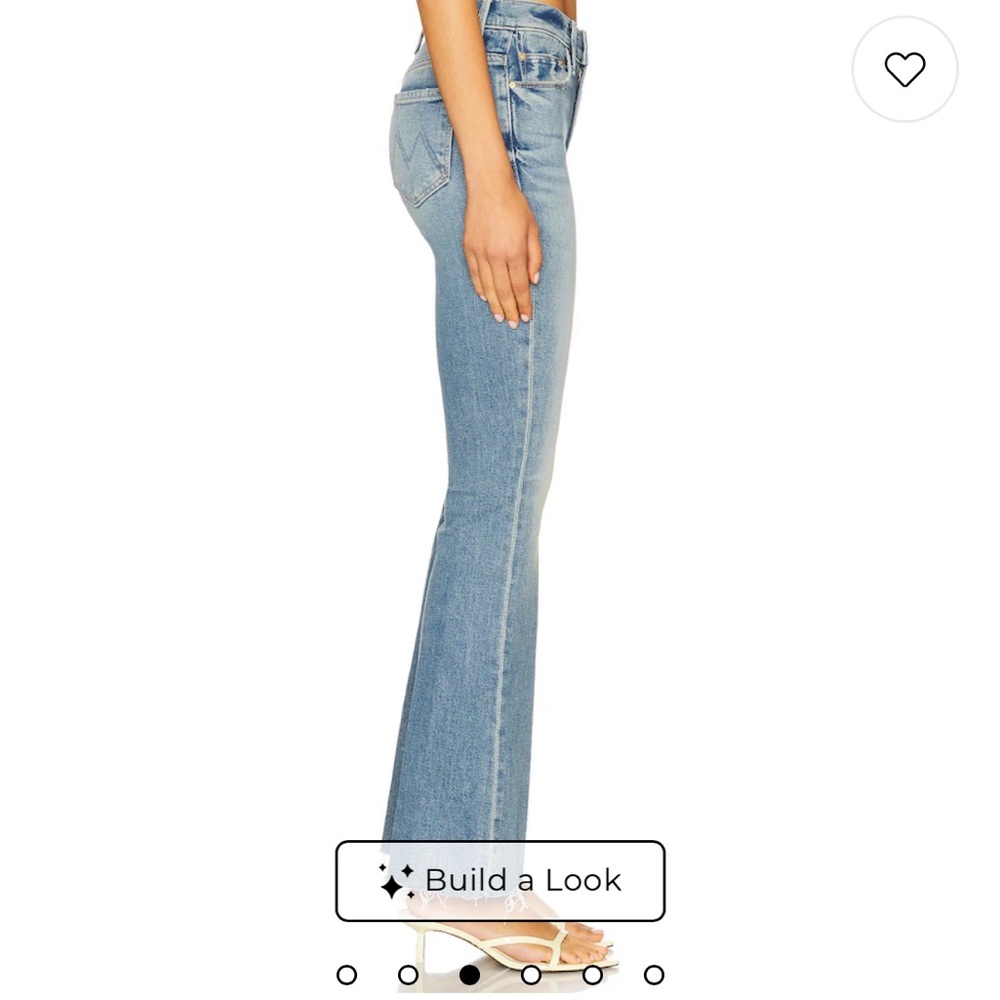 MOTHER Light Blue High-Rise Flare Jeans - Picture 3 of 13